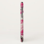 ヴィンテージピンクフローラバラパターン Case-Mate iPhoneケース (裏面/左)