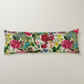 ヴィンテージピンクフローラベージュ模様 ボディピロー (裏面)