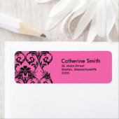 ヴィンテージピンクフローラ住所 シール (インサイチュ)