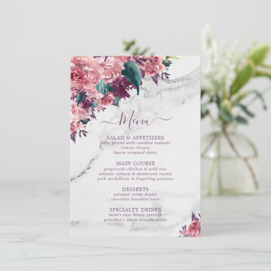 ヴィンテージピンクフローラ大理石マザーズの日メニュー メニュー (スタンド正面)