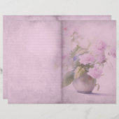 ヴィンテージピンクフローラ履歴ページ (正面/裏面)