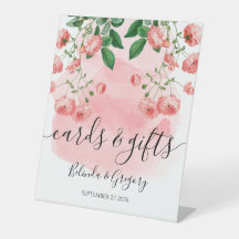 ヴィンテージピンクフローラ植物性結婚式カードギフト
