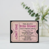 ヴィンテージピンクブライダルシャワーチケット招待状 招待状 (スタンド正面)