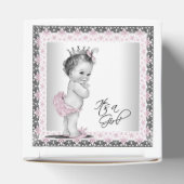 ヴィンテージピンクプリンセスベビーシャワー フェイバーボックス (上部)