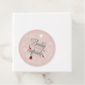 ヴィンテージピンクベビーその冷たい外クリスマスの穴 フェイバータグ (インサイチュ)