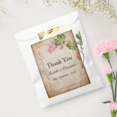 ヴィンテージピンクベリー結婚ズ・サンキュー フェイバーバッグ (封をした状態)