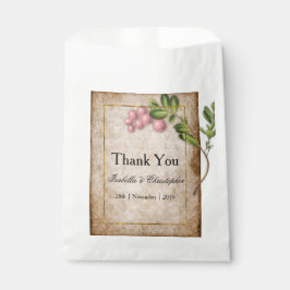 ヴィンテージピンクベリー結婚ズ・サンキュー フェイバーバッグ