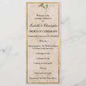 ヴィンテージピンクベリー結婚式 プログラム (正面)