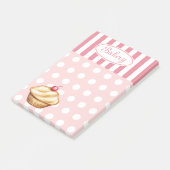 ヴィンテージピンクベーカリーカップケーキポストItノート ポストイット (アングル)