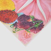 ヴィンテージピンクペチュニアガーデンフラワーズティッシュペーパー 薄葉紙 (詳細)