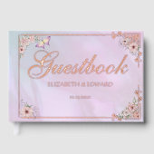 ヴィンテージピンクペリウインクルピーニー ゲストブック (正面)