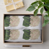 ヴィンテージピンクホワイトグリーンアジサイ花#2 薄葉紙 (ギフト)