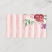 ヴィンテージピンクボウブライダルシャワー共有Aレシピ エンクロージャーカード (裏面)