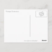 ヴィンテージピンクボンネットガール ポストカード (裏面)