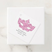 ヴィンテージピンクマスカレードマスクとダマスク フェイバータグ (インサイチュ)