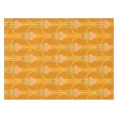 ヴィンテージピンクマッキントッシュスタイルバラクラスタパターン テーブルクロス (正面(横))