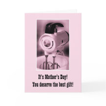 ヴィンテージピンクミキサーハッピーマザーズデイユーモア