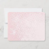 ヴィンテージピンクミュージカルス結婚クロール サンキューカード (裏面)