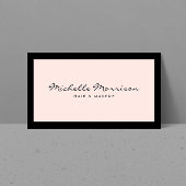 ヴィンテージピンクメイクアップと美しい名刺 名刺