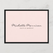 ヴィンテージピンクメイクアップと美しい ポストカード (正面)