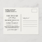 ヴィンテージピンクメイソンジャース日付はがきを保存 案内ポストカード (裏面)