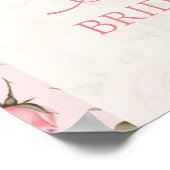 ヴィンテージピンクラブシャックフィアンスブライダルシャワー ポスター (角)