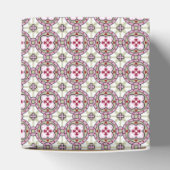 ヴィンテージピンクレッドバルセロナタイルフラワーリボン フェイバーボックス (上部)