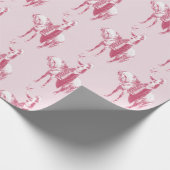 ヴィンテージピンクレディーオンホース《鳥》ハヤブサ ラッピングペーパー (角)