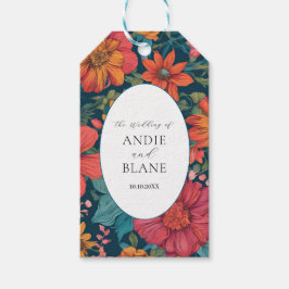 ヴィンテージピンクロマン結婚ティック ギフトタグ