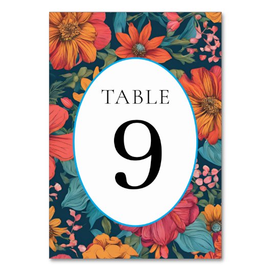 ヴィンテージピンクロマン結婚ティック テーブルナンバー (正面)