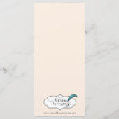 ヴィンテージピンクローズとロビン結婚ズのメニュー メニュー (裏面)