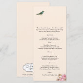 ヴィンテージピンクローズとロビン結婚ズのメニュー メニュー (正面/裏面)