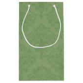 ヴィンテージピンクローズアレーダマスクパーソナライズされた スモールペーパーバッグ (裏面)