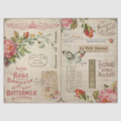 ヴィンテージピンクローズアンドエフエメラデクページ 薄葉紙 (正面)