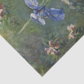 ヴィンテージピンクローズアンドパープルアイリスかわいらしズフローラ 薄葉紙 (詳細)