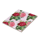 ヴィンテージピンクローズオンダマスク装飾 タイル (側面)