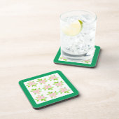 ヴィンテージピンクローズコルクバックコースター コースター (右側)