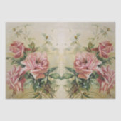 ヴィンテージピンクローズデクページティッシュペーパー 薄葉紙 (正面)