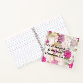 ヴィンテージピンクローズノートブック聖なる書物、 経典 ノートブック (内部)