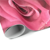 ヴィンテージピンクローズフローラギフトラップ ラッピングペーパー (ロールコーナー)