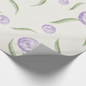 ヴィンテージピンクローズフローラギフトラップ ラッピングペーパー (角)