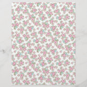 ヴィンテージピンクローズブドアーツ&クラフトスクラップブック紙 (正面)