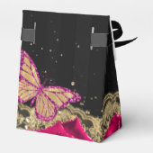 ヴィンテージピンクローズブラック金ゴールドレースキンセアニラ フェイバーボックス (裏面サイド)