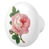 ヴィンテージピンクローズボタニカル セラミックノブ (右)