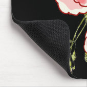 ヴィンテージピンクローズマウスパッド マウスパッド (コーナー)