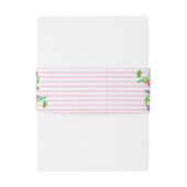 ヴィンテージピンクローズモノグラムの- 招待状ベリーバンド (裏面例)