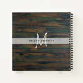 ヴィンテージピンクローズモノグラム結婚ズの計画の花嫁 ノートブック (裏面)