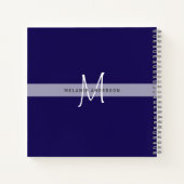 ヴィンテージピンクローズモノグラム結婚ズの計画の花嫁 ノートブック (裏面)