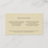 ヴィンテージピンクローズ結婚ズイベントプランナー 名刺 (裏面)