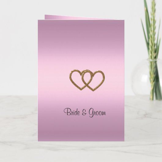 ヴィンテージピンクローズ結婚式 プログラム (裏面)